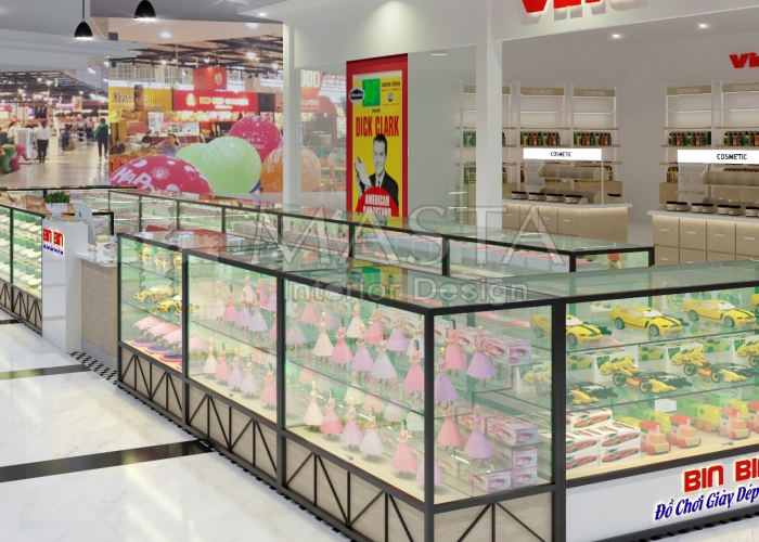 THIẾT KẾ NỘI THẤT SHOP ĐỒ CHƠI BIN BIN - ANH TOÀN - Q. BÌNH TÂN